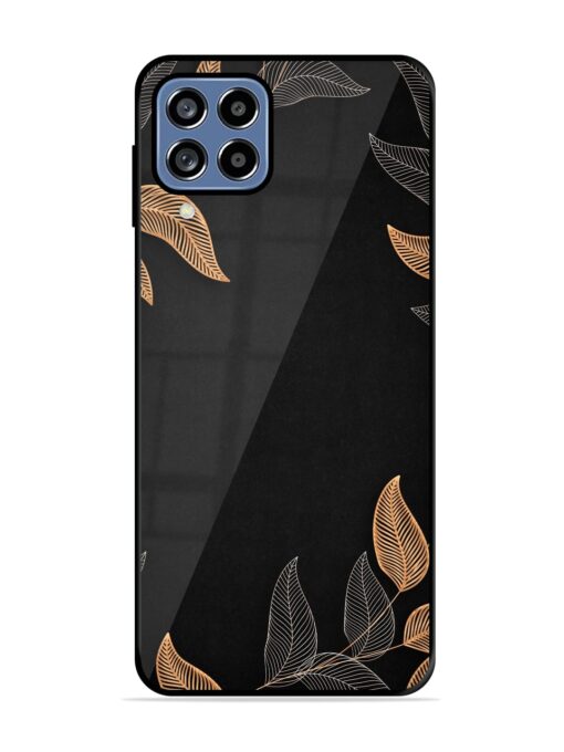 Foliage Art Glossy Metal Phone Cover for Samsung Galaxy A22 (4G)