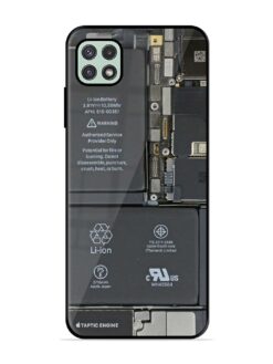 Phone Insider Glossy Metal Phone Cover for Samsung Galaxy A22 (5G)