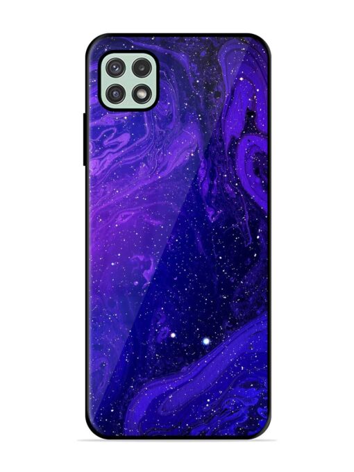 Galaxy Acrylic Abstract Art Glossy Metal Phone Cover for Samsung Galaxy A22 (5G) Zapvi