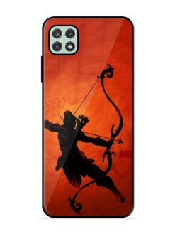 Illustration Lord Rama Glossy Metal Phone Cover for Samsung Galaxy A22 (5G)