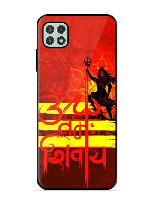 Illustration Lord Shiva Glossy Metal TPU Phone Cover for Samsung Galaxy A22 (5G) Zapvi