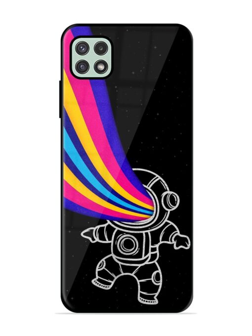 Astronaut Glossy Metal TPU Phone Cover for Samsung Galaxy A22 (5G) Zapvi