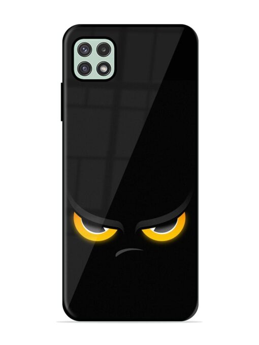 Scary Yellow Eye Glossy Metal TPU Phone Cover for Samsung Galaxy A22 (5G) Zapvi