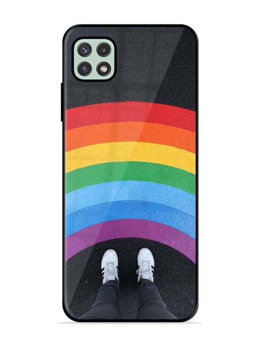 Legs Rainbow Glossy Metal TPU Phone Cover for Samsung Galaxy A22 (5G) Zapvi