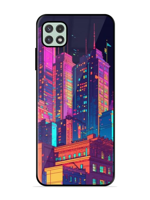 City View Glossy Metal Phone Cover for Samsung Galaxy A22 (5G) Zapvi