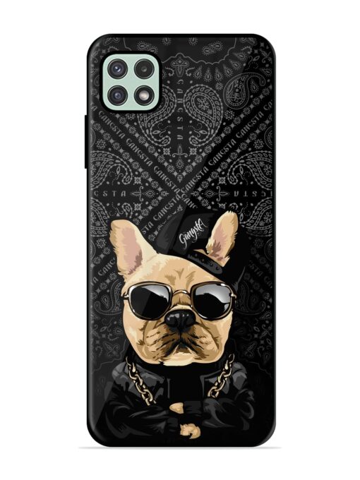 Gangsta Cool Sunmetales Dog Glossy Metal Phone Cover for Samsung Galaxy A22 (5G) Zapvi