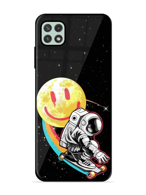 Astronaut Art Glossy Metal Phone Cover for Samsung Galaxy A22 (5G) Zapvi