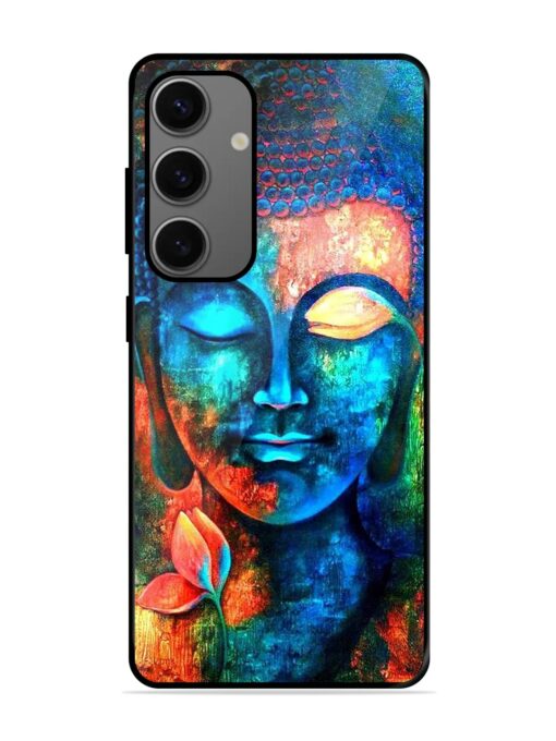 Buddha Painting Glossy Metal Phone Cover for Samsung Galaxy A25 (5G)