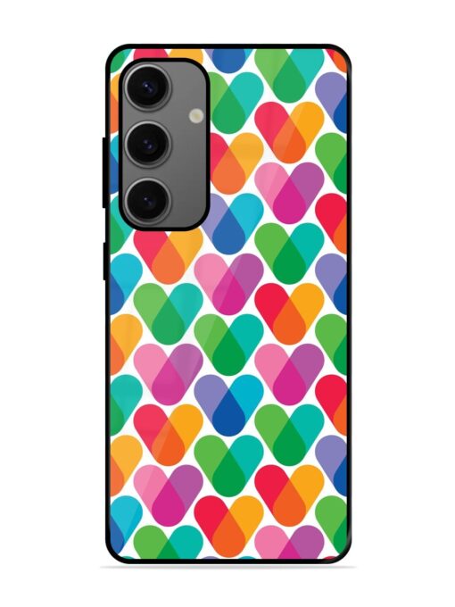 Overlapping Colors Colorful Glossy Metal TPU Phone Cover for Samsung Galaxy A25 (5G)