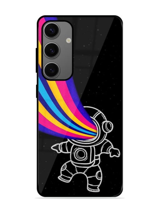 Astronaut Glossy Metal TPU Phone Cover for Samsung Galaxy A25 (5G)