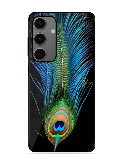 Peacock Feather Glossy Metal TPU Phone Cover for Samsung Galaxy A25 (5G)