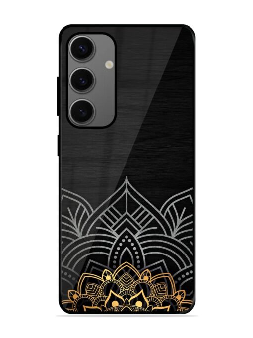 Decorative Golden Pattern Glossy Metal Phone Cover for Samsung Galaxy A25 (5G)