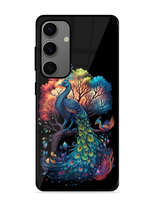 Peacock Tree Art Glossy Metal Phone Cover for Samsung Galaxy A25 (5G)