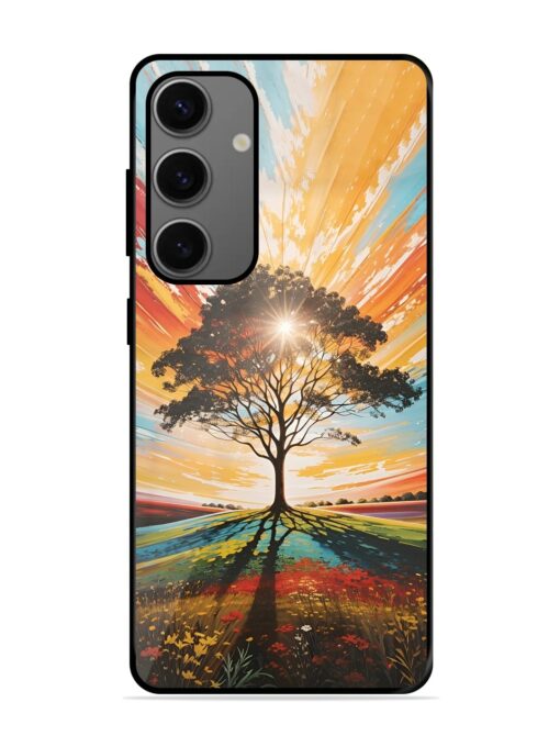 Abstract Tree Colorful Art Glossy Metal Phone Cover for Samsung Galaxy A25 (5G)