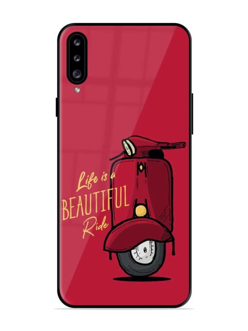 Life Is Beautiful Rides Glossy Metal Phone Cover for Samsung Galaxy A30S