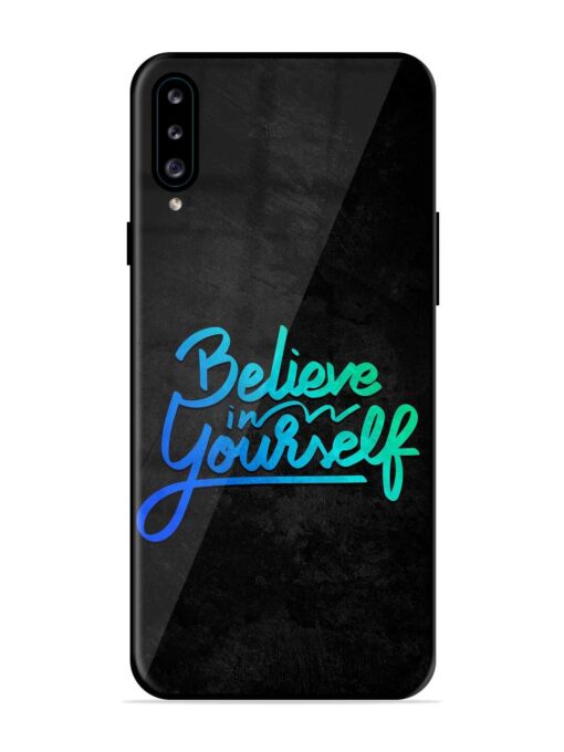 Believe In Yourself Glossy Metal Phone Cover for Samsung Galaxy A30S Zapvi