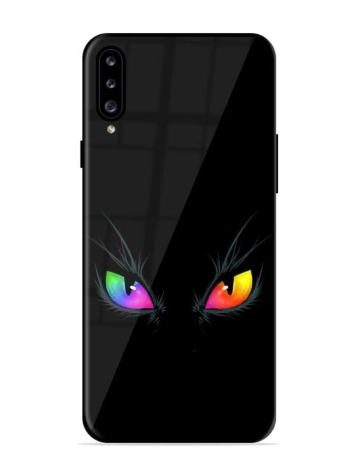 Cat Eyes Glossy Metal Phone Cover for Samsung Galaxy A30S Zapvi