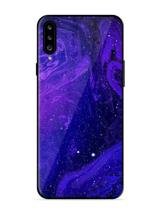 Galaxy Acrylic Abstract Art Glossy Metal Phone Cover for Samsung Galaxy A30S Zapvi