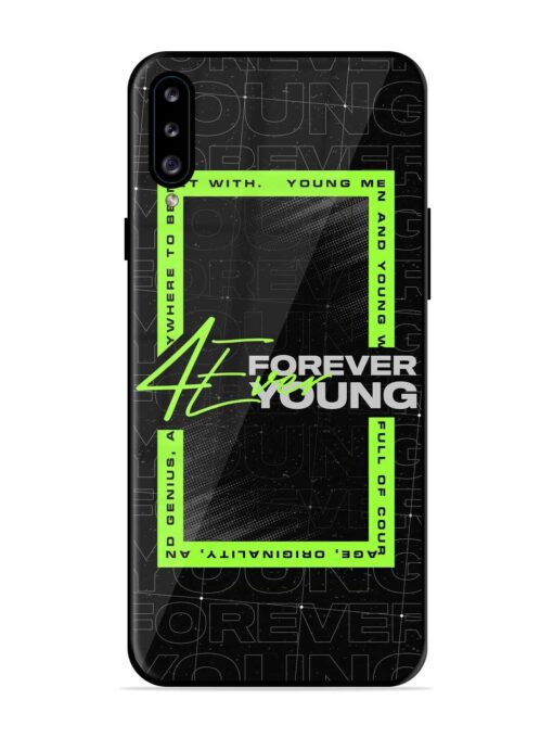 Forever Young Glossy Metal Phone Cover for Samsung Galaxy A30S Zapvi