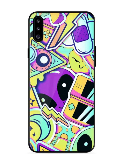 Scratch Art Glossy Metal Phone Cover for Samsung Galaxy A30S Zapvi