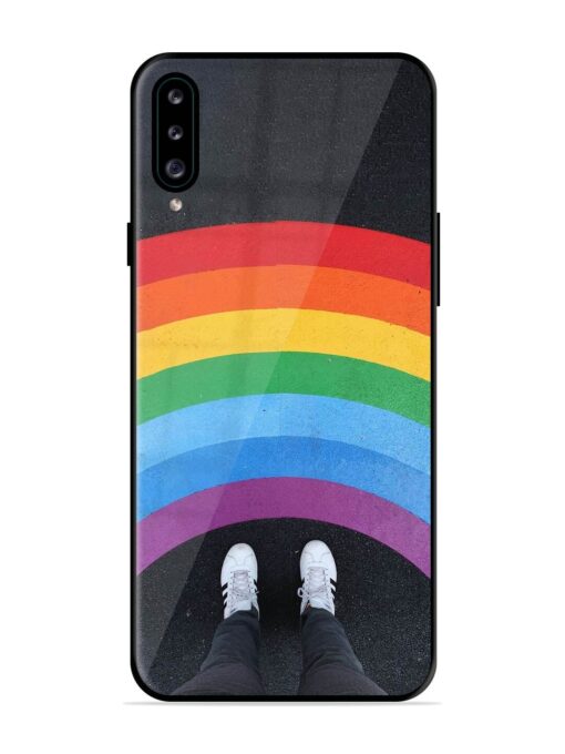 Legs Rainbow Glossy Metal TPU Phone Cover for Samsung Galaxy A30S