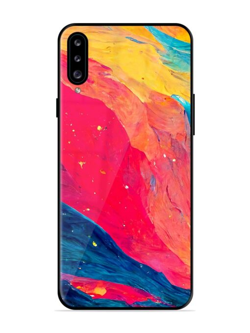 Starry Night Glossy Metal Phone Cover for Samsung Galaxy A30S Zapvi