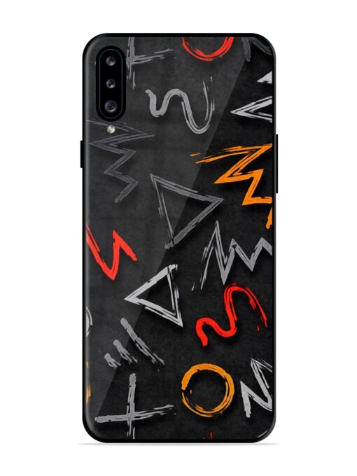 Grungy Graffiti Glossy Metal Phone Cover for Samsung Galaxy A30S Zapvi