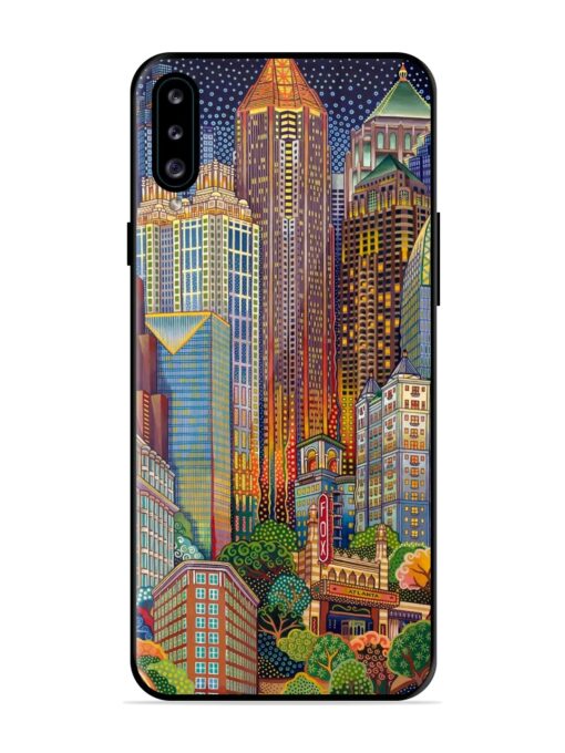 Cityscapes Art Glossy Metal Phone Cover for Samsung Galaxy A30S Zapvi