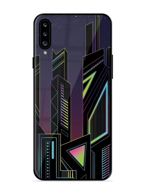 Neon Dreamscape Glossy Metal Phone Cover for Samsung Galaxy A30S Zapvi