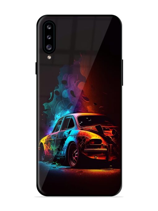 High Classic Car Art Glossy Metal Phone Cover for Samsung Galaxy A30S Zapvi