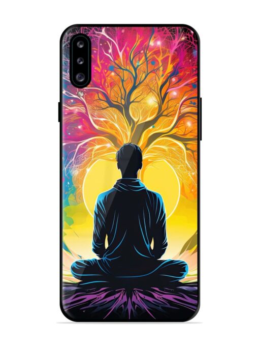 Mind Colourful Glossy Metal Phone Cover for Samsung Galaxy A30S Zapvi