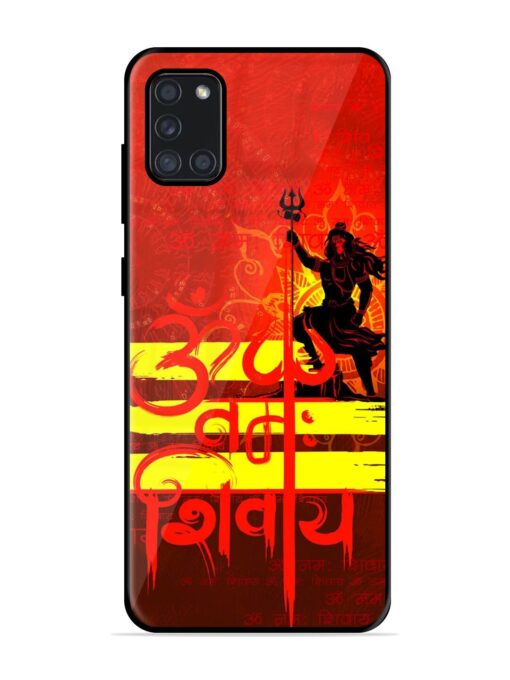 Illustration Lord Shiva Glossy Metal TPU Phone Cover for Samsung Galaxy A31