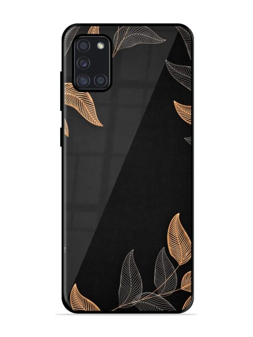 Foliage Art Glossy Metal Phone Cover for Samsung Galaxy A31 Zapvi