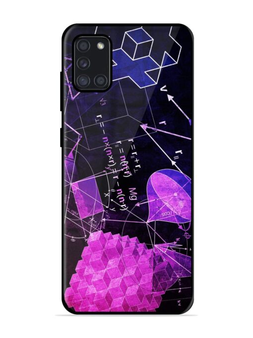 Math Physics Formula Art Glossy Metal Phone Cover for Samsung Galaxy A31