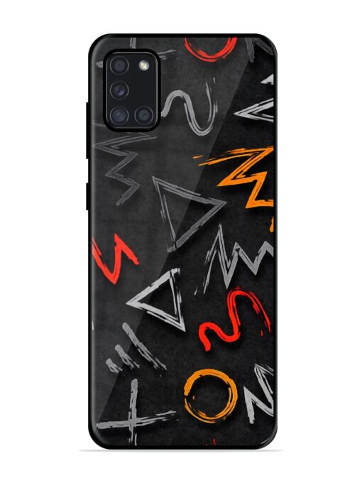 Grungy Graffiti Glossy Metal Phone Cover for Samsung Galaxy A31