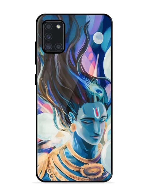 Bhagwan Sri Krishna Glossy Metal Phone Cover for Samsung Galaxy A31 Zapvi