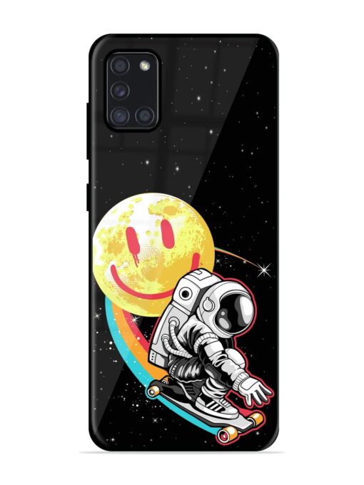 Astronaut Art Glossy Metal Phone Cover for Samsung Galaxy A31 Zapvi