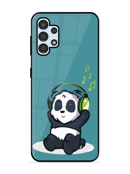 Music Panda Glossy Metal Phone Cover for Samsung Galaxy A32 (4G) Zapvi