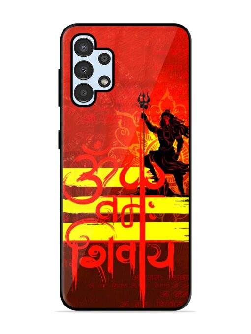 Illustration Lord Shiva Glossy Metal TPU Phone Cover for Samsung Galaxy A32 (4G)