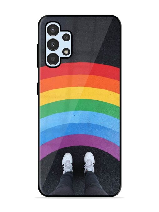 Legs Rainbow Glossy Metal TPU Phone Cover for Samsung Galaxy A32 (4G) Zapvi