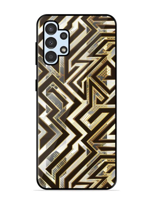 Technology Geometric Seamless Glossy Metal Phone Cover for Samsung Galaxy A32 (4G)