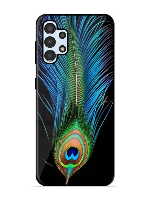 Peacock Feather Glossy Metal TPU Phone Cover for Samsung Galaxy A32 (4G) Zapvi