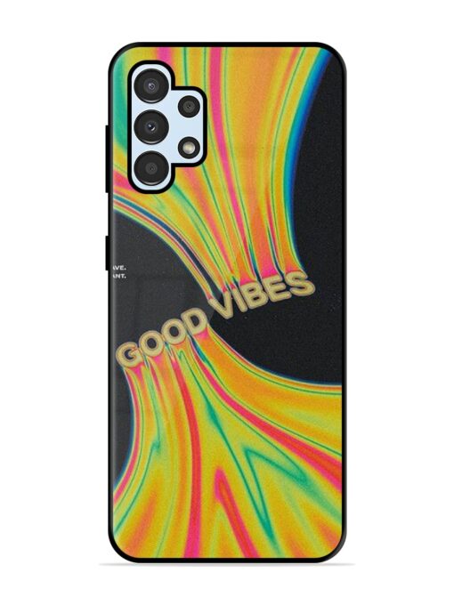 Good Vibes Glossy Metal Phone Cover for Samsung Galaxy A32 (4G)