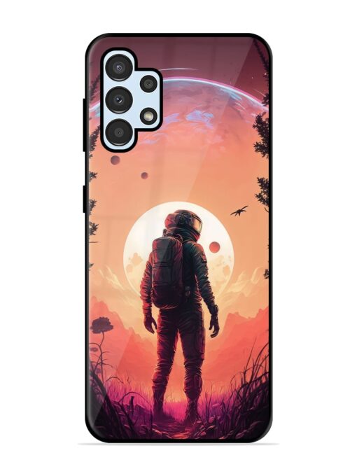 Red Sky At Morning Glossy Metal Phone Cover for Samsung Galaxy A32 (4G) Zapvi