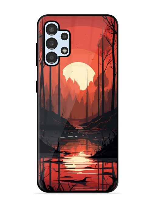 Natural Landscape Glossy Metal Phone Cover for Samsung Galaxy A32 (4G) Zapvi