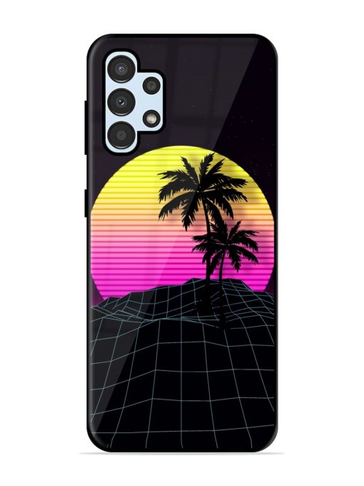 Coconut Vector Glossy Metal Phone Cover for Samsung Galaxy A32 (4G) Zapvi