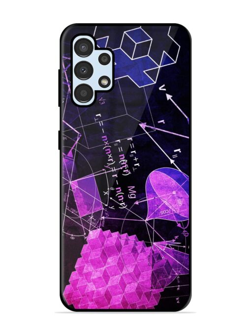 Math Physics Formula Art Glossy Metal Phone Cover for Samsung Galaxy A32 (4G)