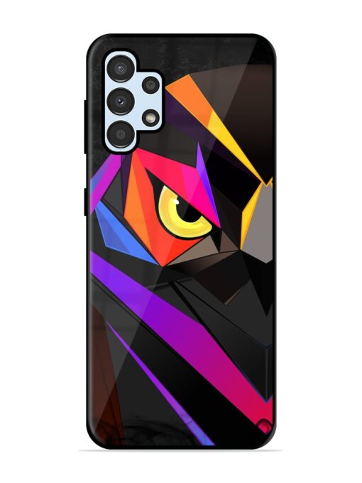 Wpap Owl Glossy Metal Phone Cover for Samsung Galaxy A32 (4G) Zapvi