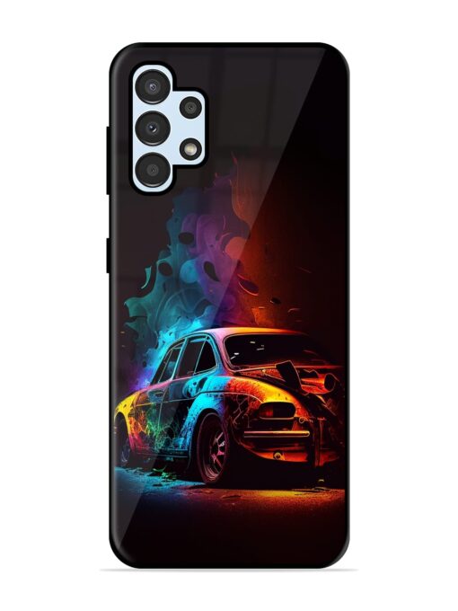 High Classic Car Art Glossy Metal Phone Cover for Samsung Galaxy A32 (4G) Zapvi