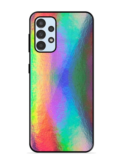 Colorful Holographic Background Glossy Metal TPU Phone Cover for Samsung Galaxy A33 (5G) Zapvi